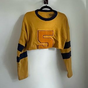 Cropped varsity top
